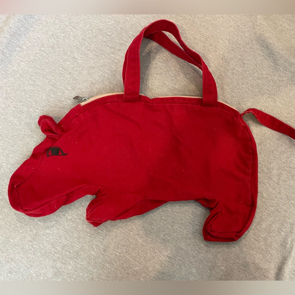 Red capybara bag